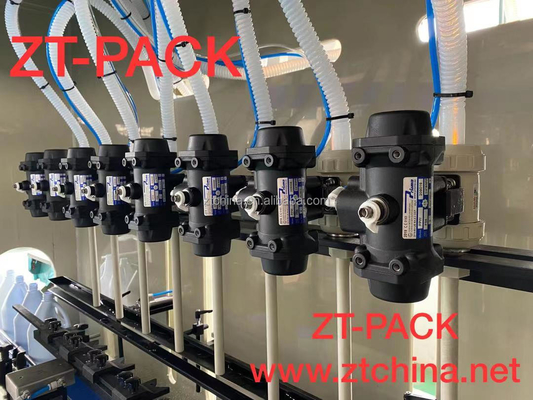 Automatic HCL Filler Packaging Line For Sodium Hypochlorite Flash Bleach Acid Filling