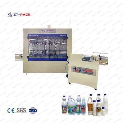 Anti Corrosive Toilet Cleaner Liquid 6 Head Liquid Filling Machine Ss304 16 Head